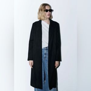 XS Zara Faux Suede Coat